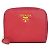 Monedero de cuero rojo Prada Roja