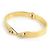 Bracciale bangle Fendi con design dell'occhio di mostro Argento D'oro - vista 2