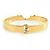 Bracciale bangle Fendi con design dell'occhio di mostro Argento D'oro - vista 4