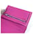 Hermès Billetera compacta combinada Hermes Bearn Rosa Púrpura  - vista 10