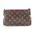 Louis Vuitton Monogram Pallas Clutch Bag Brown Red - view 2