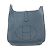 Hermès Hermes Evelyn 3 PM Schultertasche mit perforiertem H-Logo Marineblau