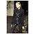 Manteau en laine Swarovski Dolce & Gabbana 2001, défilé automne-hiver 2001 Noir - vue 2