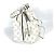 Borsa Louis Vuitton Monogram Mahina Muria Bianco - vista 5