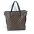 Louis Vuitton Monogram Macassar Kitan Aktentasche Braun Schwarz