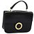 Céline CELINE Handtasche aus schwarzem Leder mit Gold Auth mr1085 Golden