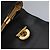 Céline CELINE Handtasche aus schwarzem Leder mit Gold Auth mr1085 Golden - Ansicht 21
