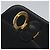 Céline CELINE Handtasche aus schwarzem Leder mit Gold Auth mr1085 Golden - Ansicht 9