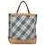 Borsa a mano Burberry Nova Check Blue Label in tela blu Auth EC489 - vista 2