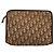 Borsa clutch in tela Trotter Christian Dior marrone Auth ti2891 - vista 2