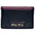 Portacarte in pelle vintage Miu Miu nero e viola