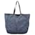 Borsa Tote PRADA in nylon blu Auth nb209 - vista 13