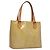 LOUIS VUITTON Monogram Vernis Houston Bolsa de Mão Bege M91004 LV Auth EC214