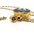 Collar de cadena con botella de perfume Gucci GG Dorado - vista 8