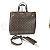 Borsa a Spalla Louis Vuitton Monogram Cuir Tote EW Marrone - vista 15