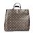 Borsa a Spalla Louis Vuitton Monogram Cuir Tote EW Marrone - vista 2