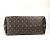 Borsa a Spalla Louis Vuitton Monogram Cuir Tote EW Marrone - vista 5