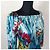 Frühlingskleid aus Seide mit Blumen Christian Lacroix Blau Mehrfarben - Ansicht 4