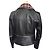 Christopher Kane Lederjacke Schwarz mit Tartan Kragen Biker Jacke Mehrfarben - Ansicht 14