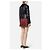 Christopher Kane Lederjacke Schwarz mit Tartan Kragen Biker Jacke Mehrfarben - Ansicht 3