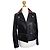 Christopher Kane Lederjacke Schwarz mit Tartan Kragen Biker Jacke Mehrfarben - Ansicht 4