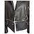 Christopher Kane Lederjacke Schwarz mit Tartan Kragen Biker Jacke Mehrfarben - Ansicht 5