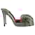  Aquazzura Pom-Pom Detail Slingback Pumps in Pink Glitter  ref.2108239
