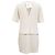Vestido mini con efecto de cuello en la espalda Sandro Paris en viscosa blanca Blanco Crudo - vista 3