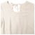 Vestido mini con efecto de cuello en la espalda Sandro Paris en viscosa blanca Blanco Crudo - vista 4