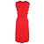 Stella Mc Cartney Vestido midi com franjas Emma Stella McCartney em poliéster vermelho - vista 3