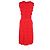Stella Mc Cartney Vestido midi com franjas Emma Stella McCartney em poliéster vermelho - vista 6