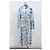 Vestido maxi de algodón azul con cinturón y tie-dye de Nanushka Azul claro - vista 6