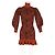 Vestido mini com babados estampado Ulla Johnson Joni em lã rustica Laranja - vista 4