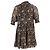Vestido mini de cuello alto con estampado paisley en seda marrón Ulla Johnson - vista 3