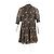 Vestido mini de cuello alto con estampado paisley en seda marrón Ulla Johnson - vista 6