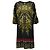 Abito midi stampato a maniche 3/4 Etro in seta multicolore