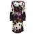 Abito midi stampato floreale Erdem in seta multicolore - vista 3