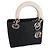 Christian Dior Lady Dior Mini Nero e Bianco Ceramica