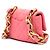 Chanel Mini Flap de piel de cordero acolchada rosa Funky Town - vista 2