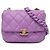 Chanel Mini Borsa in Pelle di Agnello Viola con Catena Candy Porpora