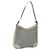 Céline Celine C Macadam Canvas Schultertasche Grau Auth JB071 Braun