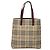 Borsa a Spalla Burberry Nova Check PVC Beige Rosso Vino Argento Auth EC077 Bordò - vista 13