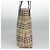 Borsa a Spalla Burberry Nova Check PVC Beige Rosso Vino Argento Auth EC077 Bordò - vista 3