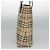 Borsa a Spalla Burberry Nova Check PVC Beige Rosso Vino Argento Auth EC077 Bordò - vista 4