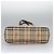 Borsa a Spalla Burberry Nova Check PVC Beige Rosso Vino Argento Auth EC077 Bordò - vista 5