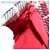 Borsa a mano in lana a quadri Nova Burberry rossa e nera Auth hk2273 Nero Rosso - vista 17