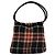 Borsa a mano in lana a quadri Nova Burberry rossa e nera Auth hk2273 Nero Rosso - vista 2
