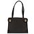Céline Borsa a spalla in tela Macadam CELINE in pelle PVC nera e dorata Auth MY004 Nero D'oro - vista 13