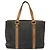 Céline Borsa a mano in tela Macadam CELINE C in suede grigio e oro Auth mr1055 Marrone D'oro - vista 2