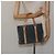 Céline Borsa a mano in tela Macadam CELINE C in suede grigio e oro Auth mr1055 Marrone D'oro - vista 22